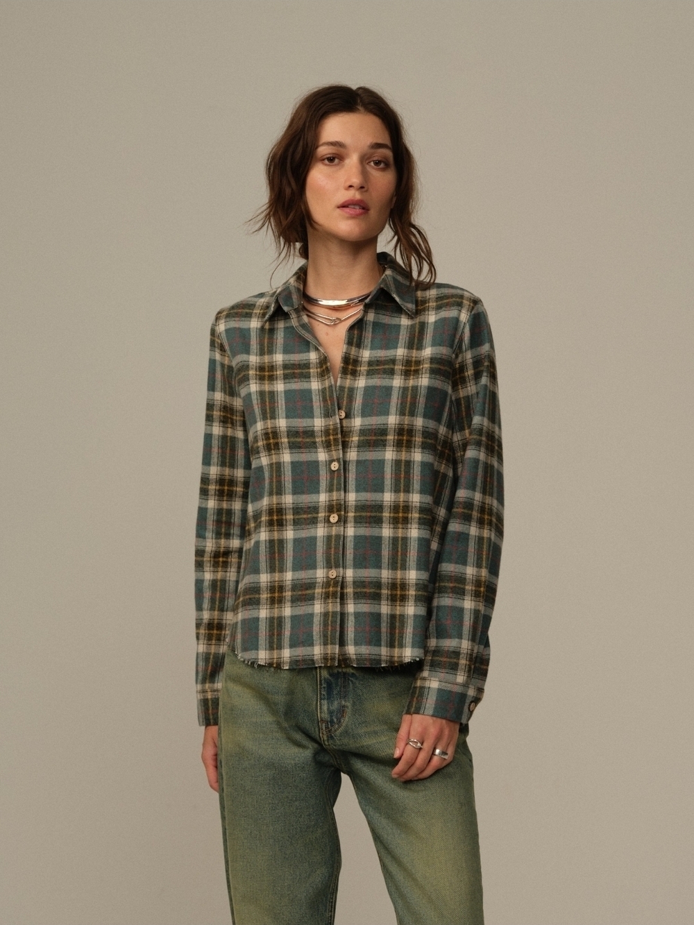 Mutual Weave Plaid Flannel Shirt – Size Large (New With Tags)